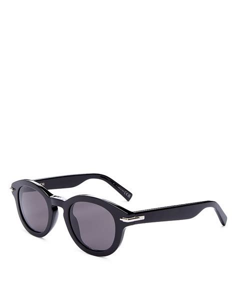 dior black suit r51|DIOR 'DiorBlackSuit R5I 48mm Round Sunglasses .